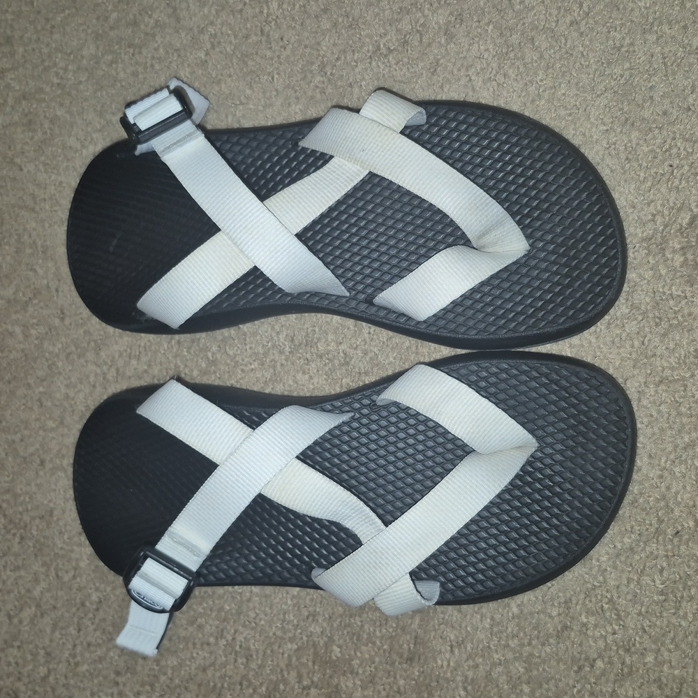 Chaco Black and Cream Sandals